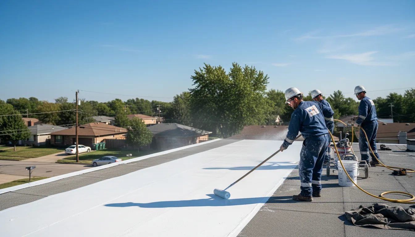 Commercial roof coating in Rossville, GA near me
